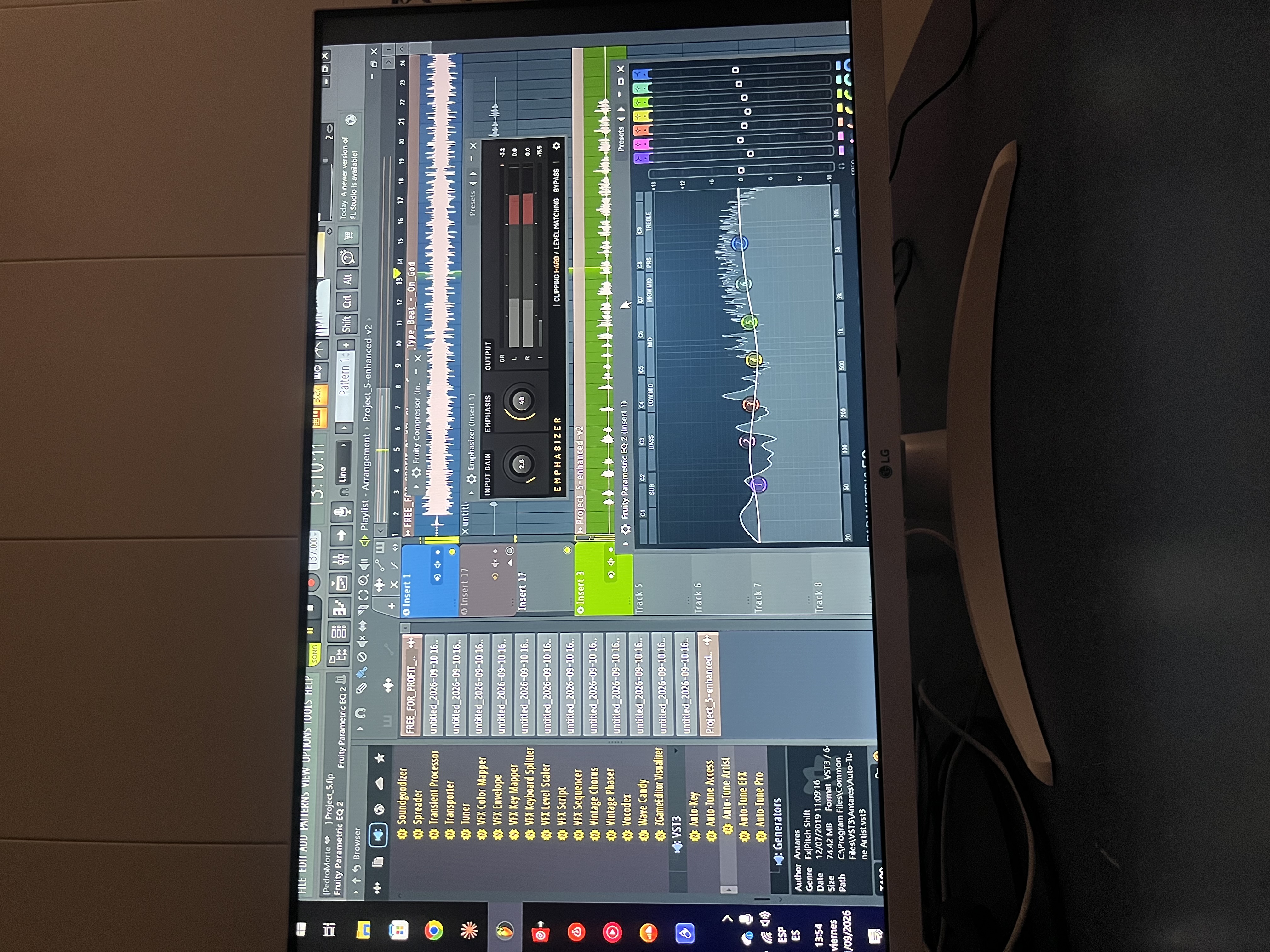 Mi espacio de trabajo y el equipo que forma parte de mi entorno musical