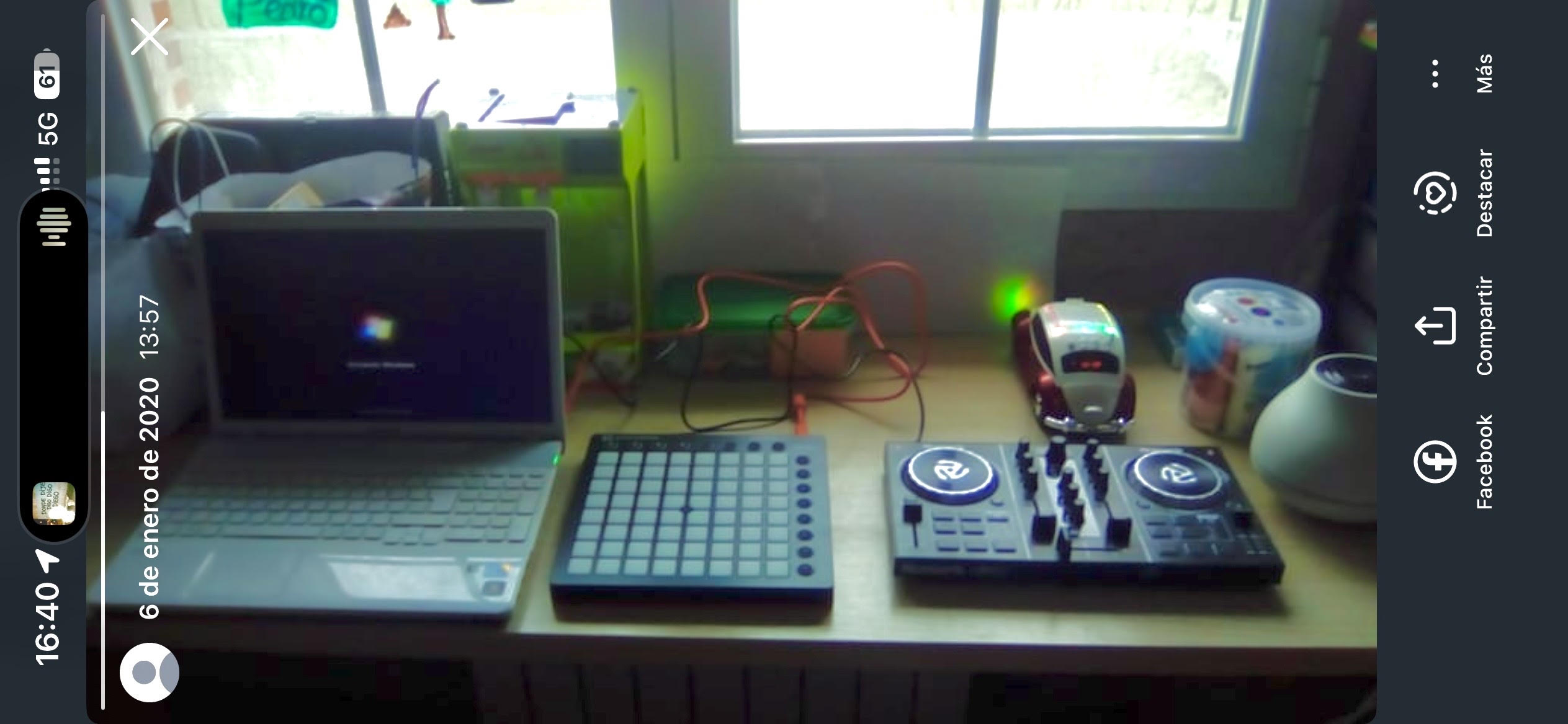 Mi primera Numark Party Mix junto al Launchpad, el 6 de enero de 2020